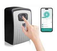 RESET -104 Smart Key Lock Box con impronta digitale, controllo Bluetooth, nasconde una chiave all'esterno, grande capacità, accesso remoto, ideale per casa, ufficio, agenti immobiliari e affitti a