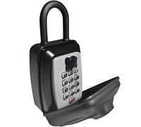 RESET-G14 Cassetta per chiavi di casa montata a parete con combinazione a 4 cifre, barretta, chiusura a pulsante e custodia protettiva resistente alle intemperie, grande capacità, nero