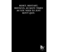 Reset. Restart. Refocus. As many times as you need to Just don't quit