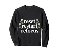 Reset Restart Refocus Growth Productivity Mindset - Felpa