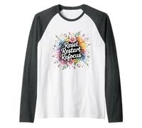 Reset Restart Refocus Growth Productivity Mindset - Maglia con Maniche Raglan