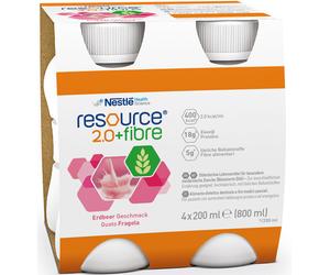 reseurce Resource junior fibre fragola 200 ml 4 pezzi