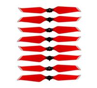 ResGcx 8743F Eliche a sgancio rapido a Basso Rumore Lama Pieghevole Rinforzata for sistemi di propulsione droni 2 PRO/Zoom Ventole Ricambio 4 Pezzi 8(Red Silver 8pcs)