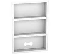 Resi9 - Scaffale pratic 2 x 13 moduli, Odace Styl, bianco 2P + T e doppia USB