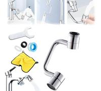 Residencew - Estensione per aeratore per rubinetto, girevole a 1440°, per cucina e bagno, con 2 modelli, prolunga per aeratore per lavello del bagno (1 set)