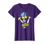 Resident Alien I Fit in Perfectly - Licenza Ufficiale Maglietta, Donna, Viola, S