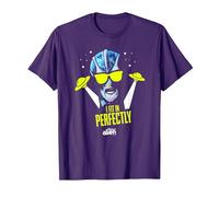 Resident Alien I Fit in Perfectly - Licenza Ufficiale Maglietta, Uomo, Viola, M