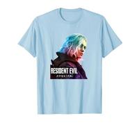 Resident Evil Requiem Gaming Design Maglietta, Uomo, Celeste, L