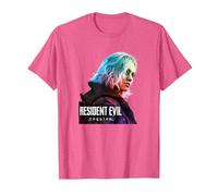 Resident Evil Requiem Gaming Design Maglietta, Uomo, Rosa mélange, XL