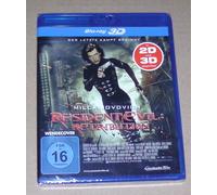 RESIDENT EVIL RETRIBUTION 3D BLU RAY + VERSIONE 2D SPEDIZIONE VELOCE NUOVO & OVP