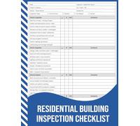 Residential Building Inspection Checklist: Comprehensive Home Inspection Report for Pre-Purchase, Routine, and Annual Property Assessments.