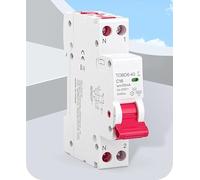 Residual Current Circuit Breaker RCBO Type A 1P+N DPN 6KA 30mA, Curve B C, 18mm Overcurrent & Leakage Protection 16A 40A,pratico
