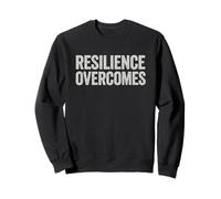 Resilience Overcomes - Citazione motivazionale, Annata. Felpa