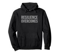 Resilience Overcomes - Citazione motivazionale, Annata. Felpa con Cappuccio