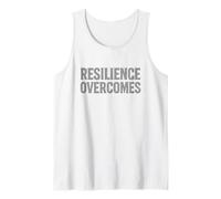 Resilience Overcomes - Citazione motivazionale, retrò. Canotta