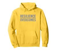 Resilience Overcomes - Citazione motivazionale, retrò. Felpa con Cappuccio