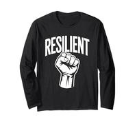 Resilient Forza Mentale Autostima Motivazione Resilienza Maglia a Manica