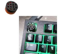 Resilient Resins Keycap con Honeycombs Coal Three-Dimensionals Keycaps per tastiere retroilluminate trasparenti