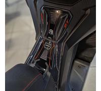 Resin Bike Adesivi Moto Compatibile con Aprilia SR 125/200 2022-2025. Protezioni Sportello Serbatoio da Urti e Graffi. Adesivi Resinati con Effetto 3D Made in Italy