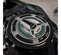 Resin Bike Adesivi Moto Compatibile con Benelli TRK 702X Forest Green 2023-2025. Protezione Tappo Serbatoio da Urti e Graffi. Adesivi Resinati con Effetto 3D