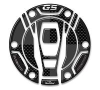 Resin Bike Adesivi Moto Compatibile con Bmw GS 2015 2020. Protezione Tappo Serbatoio Keyless da Urti e Graffi. Adesivo 3D Resinato - Effetto Carbonio e Grigio