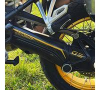 Resin Bike Adesivi Moto Compatibile con Bmw R 1250 GS - GS Adventure 2021-2023. Protezione Cardano Forcellone da Urti e Graffi. Adesivi Resinati con Effetto 3D Neutro Oro
