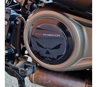 Resin Bike Adesivi Moto Compatibile con Harley Davidson Pan America 1250 2020-2025. Protezione Carter Variatore da Urti e Graffi. Adesivi Resinati con Effetto 3D Made in Italy