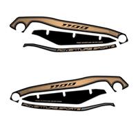 Resin Bike Adesivi Moto Compatibile con Honda Africa Twin Adventure Sports 2024 Nero. Protezione Moto Paramani da Urti e Graffi. Adesivo 3D Resinato Made in Italy