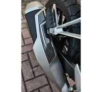 Resin Bike Adesivi Moto Compatibile con Honda CB 500 X 2019. Protezione Scarico Copri Marmitta da Urti e Graffi. Adesivo 3D Resinato - Finitura Metallizzata