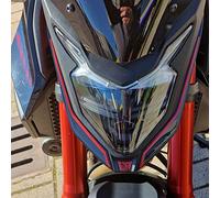Resin Bike Adesivi Moto Compatibile con Honda Hornet 750 2023-2024. Protezione Moto Faro Frontale da Urti e Graffi. Adesivi 3D Resinati Hornet CB750 Rosso Metallizzato