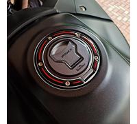 Resin Bike Adesivi Moto Compatibile con Honda Transalp XL 750 2023. Protezione Moto Tappo Serbatoio da Urti e Graffi. Adesivi 3D Resinati Neutro Metallizzato