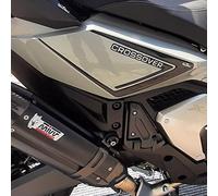 Resin Bike Adesivi Moto Compatibile con Honda X-ADV 2021-2024. Protezioni Laterali Posteriori da Urti e Graffi. Coppia Adesivi 3D Resinati - Nero con Scritta Crossover