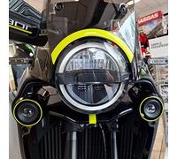 Resin Bike Adesivi Moto Compatibile con Husqvarna Norden 901 2022-2025 Protezioni Frontali da Urti e Graffi. Coppia Adesivi 3D Resinati Lato Destro e Sinistro - Made in Italy