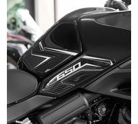 Resin Bike Adesivi Moto Compatibile con Kawasaki Versys 650 2024. Protezioni Laterali Serbatoio da Urti e Graffi. Adesivi Resinati con Effetto 3D Made in Italy