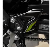 Resin Bike Adesivi Moto Compatibile con Kawasaki Z650 2024-2025 Nera. Protezione Moto Battitacco da Urti e Graffi. Coppia di Adesivi 3D Resinati Made in Italy