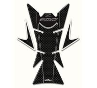 Resin Bike Adesivi Moto Compatibile con Kawasaki Z800. Protezione Paraserbatoio Moto da Urti e Graffi. Adesivo 3D Resinato Versione Universale - Effetto Carbonio
