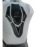 Resin Bike Adesivi Moto Compatibile con Kawasaki Z900 2021. Protezione Paraserbatoio Moto da Urti e Graffi. Adesivo 3D Resinato Versione Universale - Nero e Argento