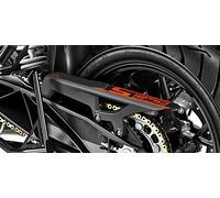 Resin Bike Adesivi Moto Compatibile con KTM 1290 Super Adventure S 2017-2018. Protezione Forcellone Posteriore da Urti e Graffi. Adesivo 3D Resinato - Nero
