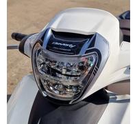 Resin Bike Adesivi Moto Compatibile con Piaggio Beverly 300 - Piaggio Beverly 400 2021-2026. Protezioni Fari/Fanale Frontale da Urti e Graffi. Adesivi Resinati con Effetto 3D Made in Italy