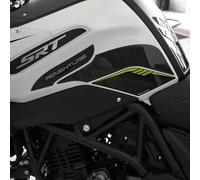 Resin Bike Adesivi Moto Compatibile con QJ Motor SRT 700 X 2024-2025. Protezioni Laterali Serbatoio da Urti e Graffi. Adesivi Resinati con Effetto 3D Made in Italy