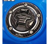 Resin Bike Adesivi Moto Compatibile con Suzuki GSX-S 1000 GT 2022. Protezione Tappo Serbatoio da Urti e Graffi. Adesivo 3D Resinato per Tappo Benzina - Effetto Carbonio