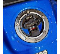 Resin Bike Adesivi Moto Compatibile con Suzuki GSX-S 1000 GX 2024 Blu. Protezione Tappo Serbatoio da Urti e Graffi. Adesivi Resinati con Effetto 3D Made in Italy
