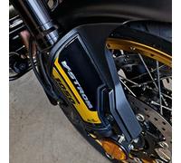 Resin Bike Adesivi Moto Compatibile con Suzuki V-Strom 1050 XT ABS 2022 Oro e Nero Dubai. Protezione Parasteli Parafango da Urti e Graffi. Coppia Adesivi 3D Resinati