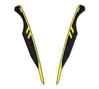 Resin Bike Adesivi Moto Compatibile con Suzuki V-Strom 650 2017-2021. Protezione Parafango Anteriore Moto da Urti e Graffi. Adesivi 3D Resinati Made in Italy - Giallo