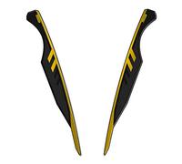 Resin Bike Adesivi Moto Compatibile con Suzuki V-Strom 650 XT ABS 2020 2021. Protezione Parafango Anteriore da Urti e Graffi. Adesivi 3D Resinati - Nero e Giallo Metallizzato