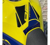Resin Bike Adesivi Moto Compatibile con Suzuki V-Strom 800 DE 2023-2026 Giallo Petra. Protezioni Grip Paraserbatoio Antigraffio e Antiurto. Adesivi Resinati 3D Made in Italy