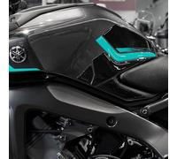 Resin Bike Adesivi Moto Compatibile con Yamaha MT-09 2024 Midnight Cyan. Protezioni Laterali Serbatoio da Urti e Graffi. Adesivi Resinati con Effetto 3D Made in Italy