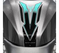 Resin Bike Adesivi Moto Compatibile con Yamaha MT-09 2024 Midnight Cyan. Protezioni Paraserbatoio da Urti e Graffi. Adesivi Resinati con Effetto 3D Made in Italy