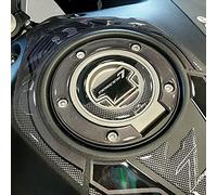 Resin Bike Adesivi Moto Compatibile con Yamaha Tracer 7 2021. Protezione Tappo Serbatoio da Urti e Graffi. Adesivo 3D Resinato per Tappo Effetto Metallizzato