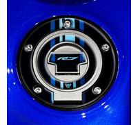 Resin Bike Adesivi Moto Compatibile con Yamaha YZF R7 2021-2024 Icon Blue. Protezione Tappo Serbatoio da Urti e Graffi. Adesivi Resinati con Effetto 3D Made in Italy
